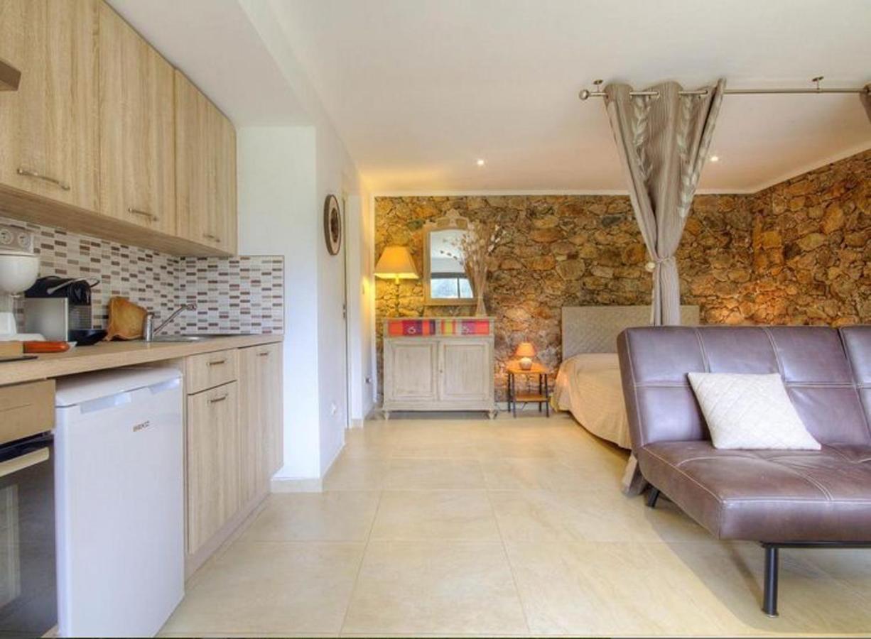 Studio Confortable Avec Vue Sur La Montagne A Moltifao 30M² Jardin Zewnętrze zdjęcie